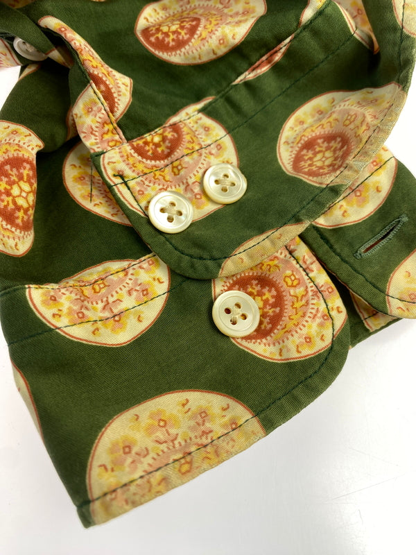 【中古品】【メンズ】 MEN'S BIGI メンズビギ 90S 総柄オープンカラーシャツ 1990年代 メンズ トップス 長袖シャツ 146-260617-KS-21-min サイズ：3 カラー：マルチカラー 万代Net店