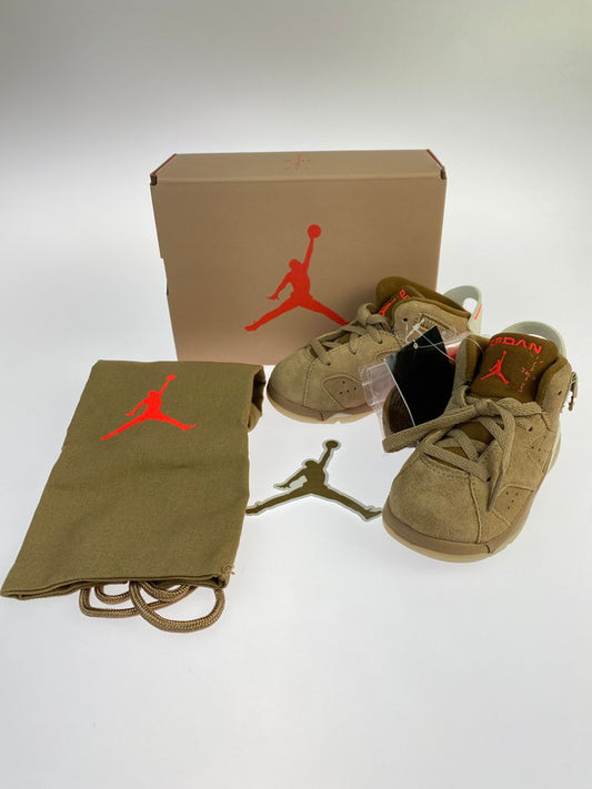 【中古美品】【キッズ】 NIKE ナイキ KIDS DH0692-200 JORDAN 6 RETRO SP (TD) SNEAKER キッズ スニーカー シューズ 靴 173-240614-ab-11-min サイズ：14.0cm カラー：BRITISH KHAKI/BRIGHT CRIMSON 万代Net店