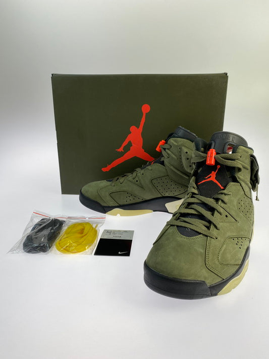 【中古美品】【メンズ】 NIKE ナイキ CN1084 200 AIR JORDAN 6 RETRO SP SNEAKER エアジョーダン スニーカー シューズ 靴 160-240611-ab-14-min サイズ：30cm カラー：MEDIUM OLIVE/INFRARED-BLACK 万代Net店