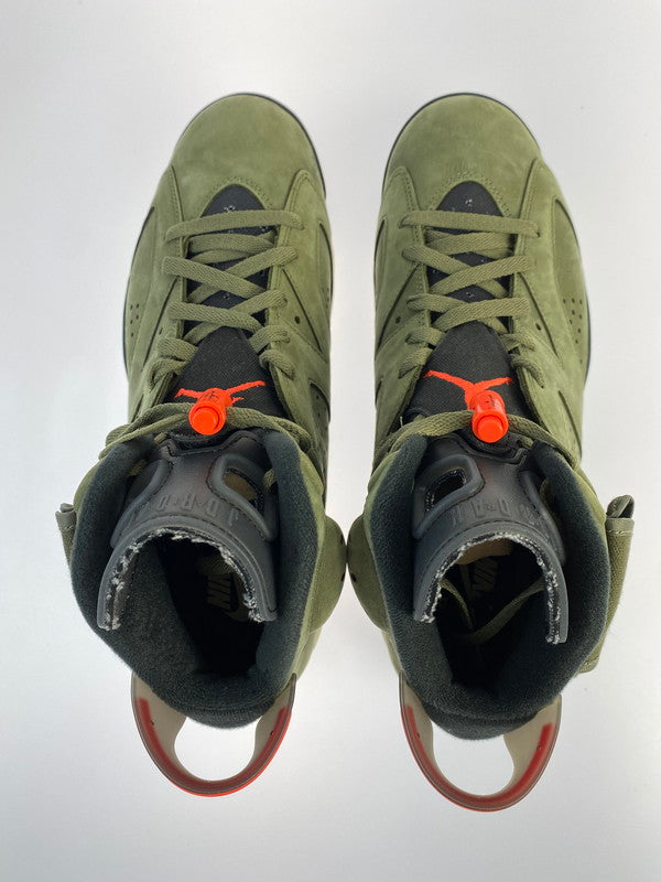 【中古美品】【メンズ】 NIKE ナイキ CN1084 200 AIR JORDAN 6 RETRO SP SNEAKER エアジョーダン スニーカー シューズ 靴 160-240611-ab-14-min サイズ：30cm カラー：MEDIUM OLIVE/INFRARED-BLACK 万代Net店