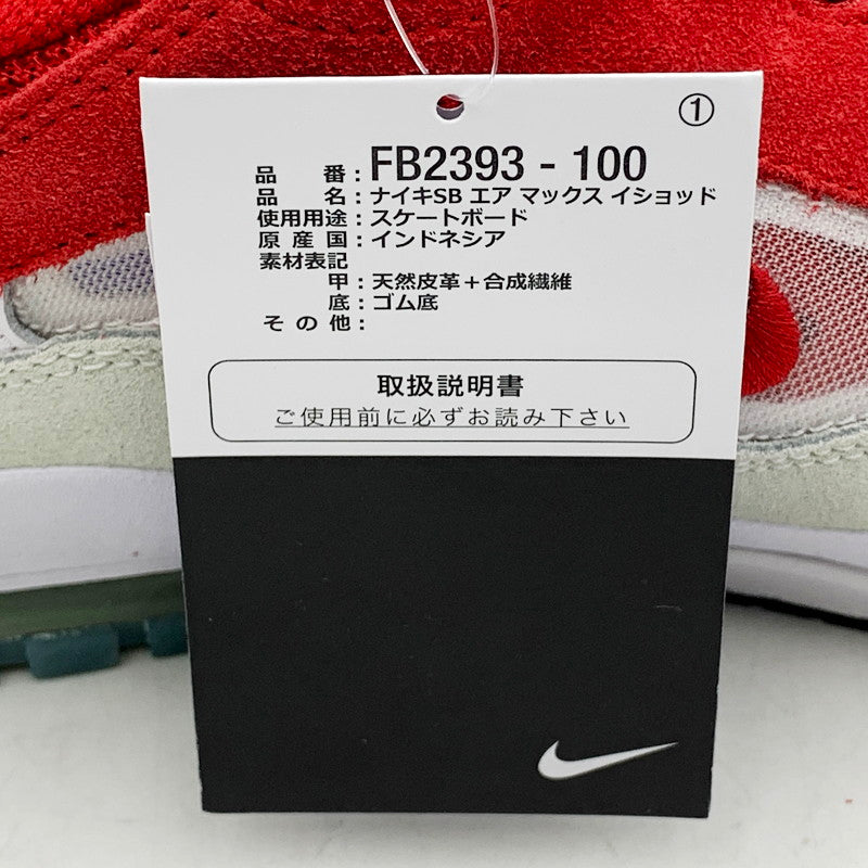 【中古美品】【メンズ】 NIKE SB ナイキエスビー AIR MAX ISHOD FB2393-100 エアマックス イショッド スニーカー シューズ 靴 160-240625-ay-12-izu サイズ：27.5cm カラー：WHITE/VARSITY RED-SUMMIT WHITE 万代Net店