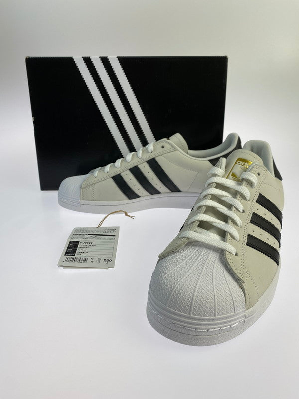 【中古美品】【メンズ】 adidas アディダス FV0322 SUPERSTAR ADV SNEAKER スーパースター スニーカー シューズ 靴 161-240615-ab-20-min サイズ：サイズ28.0cm カラー：FTWWHT/CBLACK/GOLDMT 万代Net店