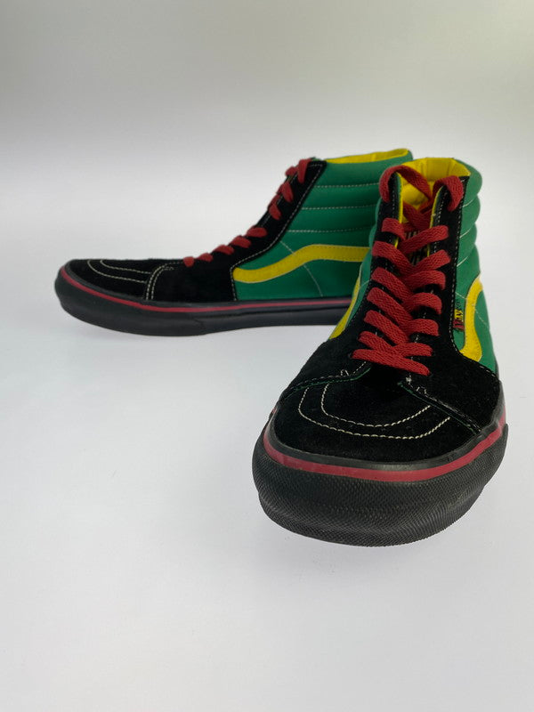 【中古品】【メンズ】 VANS バンズ SK8-HI”RASTA PACK” 2008年製 スケート ハイ ラスタ スニーカー シューズ 靴 162-240621-me-04-min サイズ：28.0cm カラー：グリーン/ブラック 万代Net店