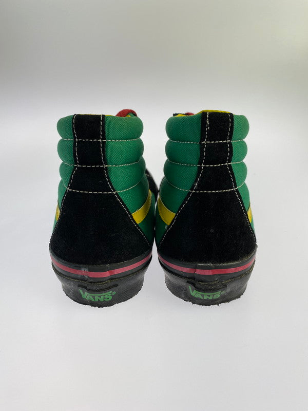 【中古品】【メンズ】 VANS バンズ SK8-HI”RASTA PACK” 2008年製 スケート ハイ ラスタ スニーカー シューズ 靴 162-240621-me-04-min サイズ：28.0cm カラー：グリーン/ブラック 万代Net店