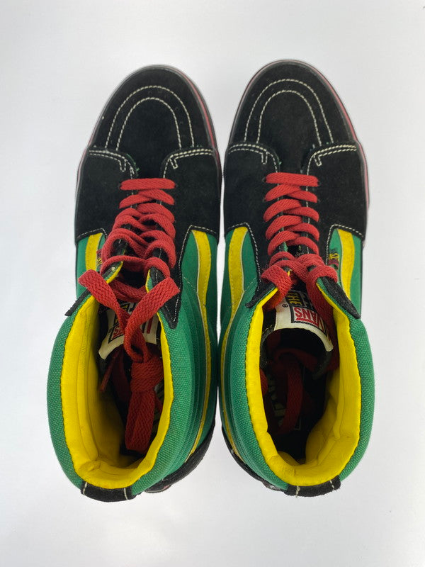 【中古品】【メンズ】 VANS バンズ SK8-HI”RASTA PACK” 2008年製 スケート ハイ ラスタ スニーカー シューズ 靴 162-240621-me-04-min サイズ：28.0cm カラー：グリーン/ブラック 万代Net店