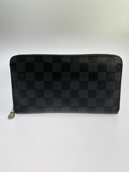 【中古品】【メンズ/レディース】 LOUIS VUITTON ルイ・ヴィトン N60111 CA111198 ダミエグラフィット ジッピーオーガナイザーNM イニシャル入り 長財布 ロングウォレット 179-240622-me-10-min カラー：ブラック/グレー 万代Net店