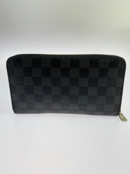 【中古品】【メンズ/レディース】 LOUIS VUITTON ルイ・ヴィトン N60111 CA111198 ダミエグラフィット ジッピーオーガナイザーNM イニシャル入り 長財布 ロングウォレット 179-240622-me-10-min カラー：ブラック/グレー 万代Net店