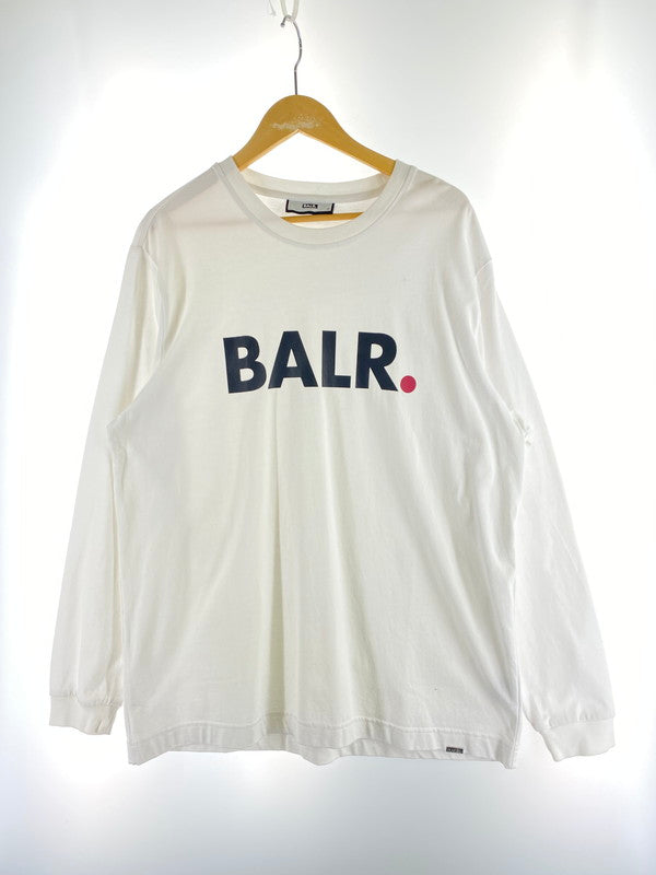 【中古品】【メンズ】 BALR. ボーラー B1111.1027 L S LOGO TEE 長袖Tシャツ 142-260110-zi-08-min サイズ：M カラー：ホワイト 万代Net店