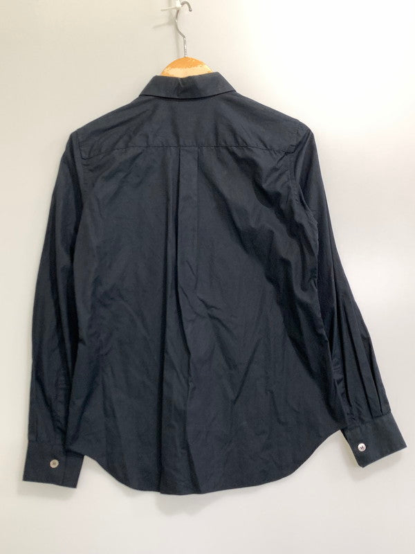 【中古品】【メンズ】 COMME des GARCONS コムデギャルソン CHEST POCKET SHIRT GC-B028 胸ポケット 長袖シャツ トップス 140-240703-yn-06-min サイズ：XS カラー：ブラック 万代Net店