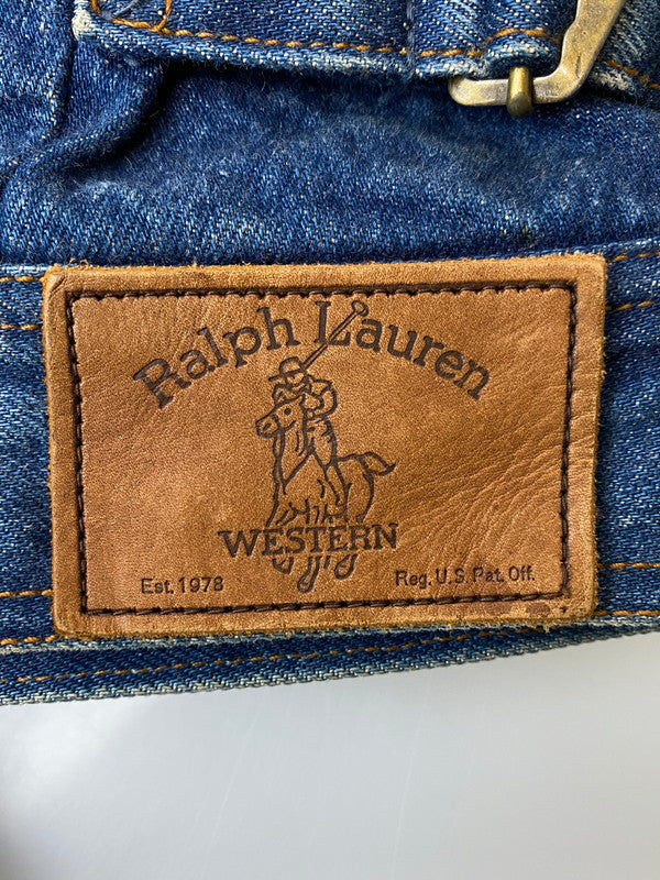 【中古品】【レディース】 RALPH LAUREN ラルフローレン ROUGH WEAR 襟コーデュロイデニムジャケット 169-241122-ks-17-min サイズ：M カラー：インディゴ 万代Net店