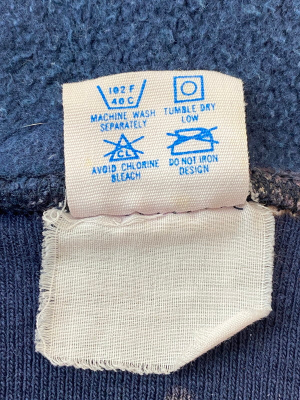 【現状渡し品】【レディース】 LADY CHAMPION レディチャンピオン USA製 80S TIE-DYE COLLEGE LOGO ZIP HOODIE ロゴジップ フーディー パーカー 170-240622-me-26-min サイズ：S カラー：ネイビー系 万代Net店