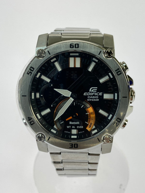 【中古美品】【メンズ】 CASIO カシオ EDIFICE- ECB-20YD-1AJF アナデジ ソーラー腕時計 ウォッチ 197-240711-me-22-min カラー：シルバー 万代Net店