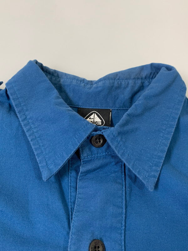 【中古品】【メンズ】 90’s PULLOVER SHIRT S20812GOI 90年代 プルオーバーシャツ トップス 146-260409-SH-49-min サイズ：S カラー：ブルー 万代Net店