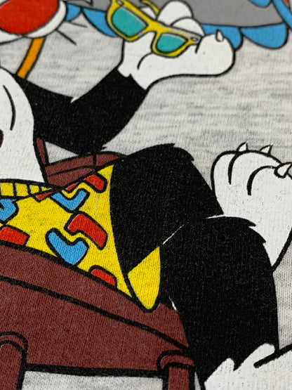 【中古品】【メンズ】 LOONEY TUNES ルーニー・テューンズ 90S CARTOON TEE カートゥーン SHERRY’S BEST シェリーズベスト 半袖Tシャツ 半袖TEE 146-260610-kt-14-min サイズ：S カラー：グレー 万代Net店