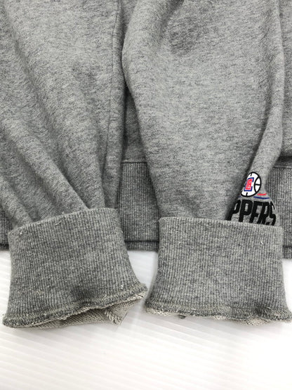 【中古品】【メンズ】 XLARGE エクストララージ × NEW ERA ニューエラ ×NBA CLIPPERS STANDARD エヌビーエー クリッパーズ LOGO CREWNECK SWEAT ロゴ クルーネック スウェット トレーナー 142-260516-na-19-tagh サイズ：XL カラー：グレー 万代Net店