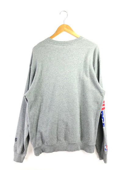 【中古品】【メンズ】 XLARGE エクストララージ × NEW ERA ニューエラ ×NBA CLIPPERS STANDARD エヌビーエー クリッパーズ LOGO CREWNECK SWEAT ロゴ クルーネック スウェット トレーナー 142-260516-na-19-tagh サイズ：XL カラー：グレー 万代Net店