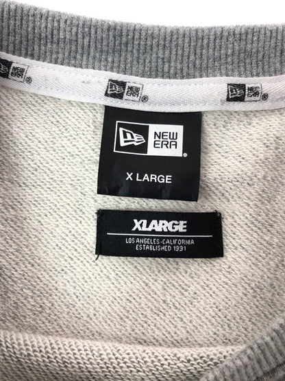 【中古品】【メンズ】 XLARGE エクストララージ × NEW ERA ニューエラ ×NBA CLIPPERS STANDARD エヌビーエー クリッパーズ LOGO CREWNECK SWEAT ロゴ クルーネック スウェット トレーナー 142-260516-na-19-tagh サイズ：XL カラー：グレー 万代Net店