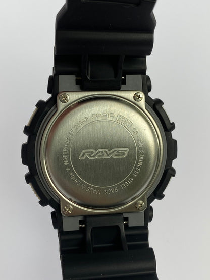 【LIFTる。景品】【中古品】【メンズ】 CASIO カシオ G-SHOCK RAYS WHEELS GD-100 ジーショック レイズホイール コラボ デジタル 腕時計 196-240628-yn-19-min カラー：ブラック/ホワイト 万代Net店