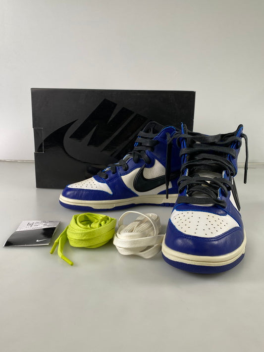 【中古品】【レディース】 NIKE ナイキ ×AMBUSH CU7544-400 DUNK HIGH "DEEP ROYAL" アンブッシュ ダンクハイ ディープロイヤル スニーカー シューズ 靴 166-240625-me-06-min サイズ：23.5cm カラー：DEEP ROYAL BLUE/BLACK-WHITE 万代Net店