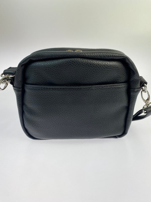 【中古美品】【レディース】 X-GIRL FAUX LEATHER SHOULDER BAG 105215053005 エックスガール フェイクレザー ショルダーバッグ カバン 188-240628-yn-23-min カラー：ブラック 万代Net店