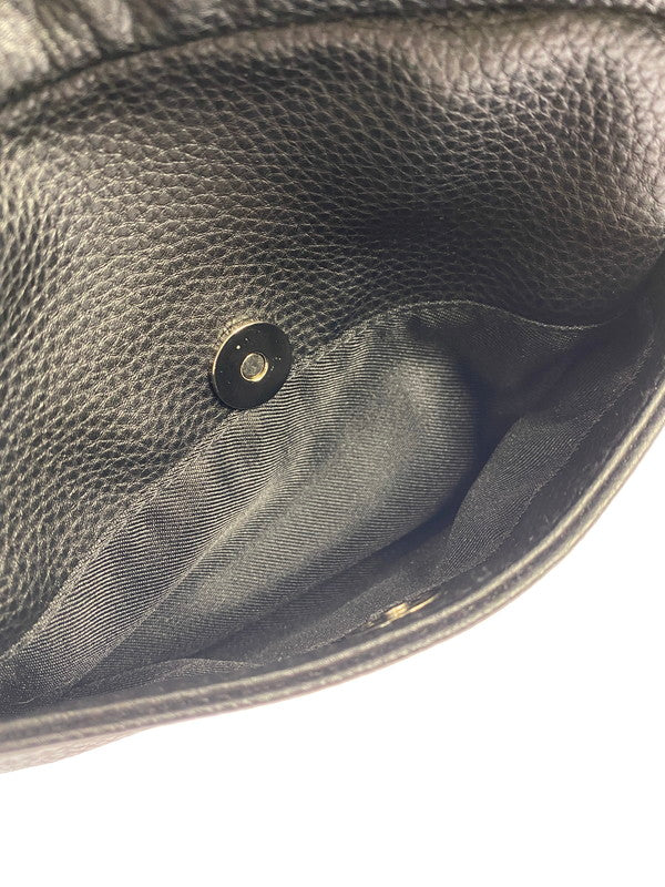 【中古美品】【レディース】 X-GIRL FAUX LEATHER SHOULDER BAG 105215053005 エックスガール フェイクレザー ショルダーバッグ カバン 188-240628-yn-23-min カラー：ブラック 万代Net店