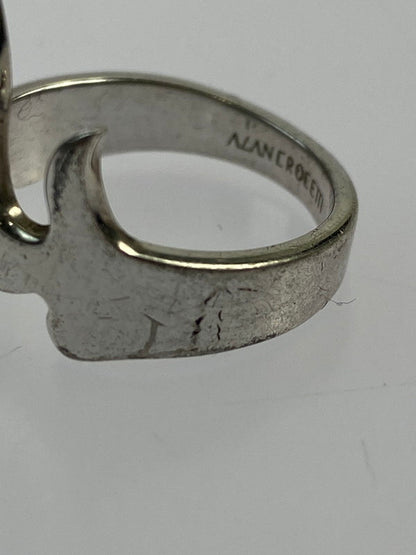 【中古品】【メンズ】  ALAN CROCETTI FLAME RING アランクロセッティ フレームリング 指輪 アクセサリー 192-240628-yn-18-min カラー：シルバー 万代Net店