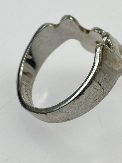 【中古品】【メンズ】  ALAN CROCETTI FLAME RING アランクロセッティ フレームリング 指輪 アクセサリー 192-240628-yn-18-min カラー：シルバー 万代Net店