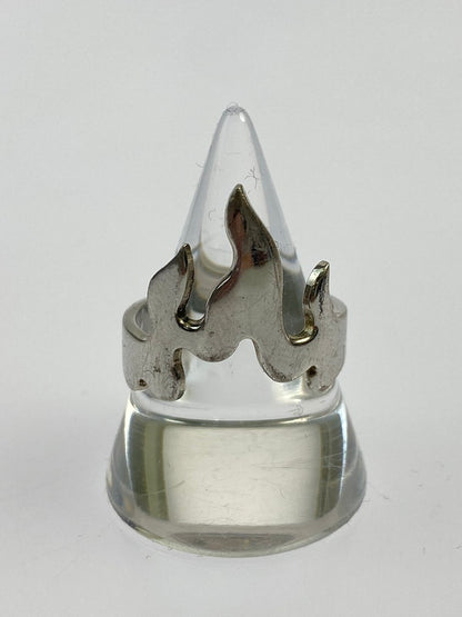 【中古品】【メンズ】  ALAN CROCETTI FLAME RING アランクロセッティ フレームリング 指輪 アクセサリー 192-240628-yn-18-min カラー：シルバー 万代Net店