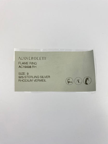 【中古品】【メンズ】  ALAN CROCETTI FLAME RING アランクロセッティ フレームリング 指輪 アクセサリー 192-240628-yn-18-min カラー：シルバー 万代Net店