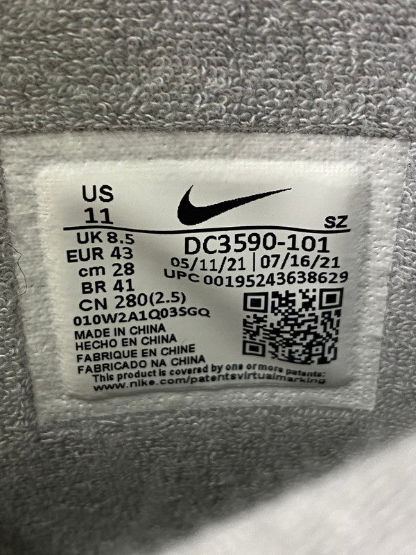 【LIFTる。景品】【中古】【メンズ】 NIKE ナイキ WMNS AIR FORCE 1 SCULPT DC3590-101 エアフォース 1 スカルプト スニーカー シューズ 靴 160-240625-me-18-min サイズ：28.0cm カラー：SUMMIT WHITE/SILVER 万代Net店