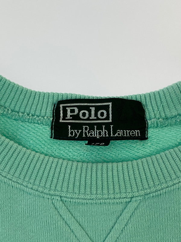 【中古品】【レディース】 Polo by Ralph Lauren ポロバイラルフローレン 緑タグ 80S RAGLAN SOLID SWEAT スウェット トップス 170-240814-ks-10-min サイズ：170 カラー：グリーン系 万代Net店