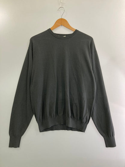 【中古品】【メンズ】  HERILL ヘリル SUVINCOTTON HIGHGAUGECREWNECK 23-080-HL-8110-1 スヴィンコットン ハイゲージ クルーネック トップス 140-240628-me-15-min サイズ：2 カラー：グレー 万代Net店