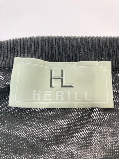 【中古品】【メンズ】  HERILL ヘリル SUVINCOTTON HIGHGAUGECREWNECK 23-080-HL-8110-1 スヴィンコットン ハイゲージ クルーネック トップス 140-240628-me-15-min サイズ：2 カラー：グレー 万代Net店