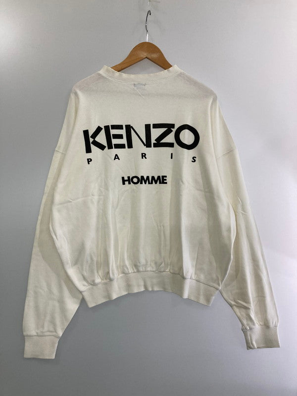 【中古品】【メンズ】 KENZO ケンゾー 80-00S BACK LOGO PRINTED L/S TEE 青文字タグ バックロゴプリント シャツ トップス 141-240628-me-16-min カラー：ホワイト 万代Net店