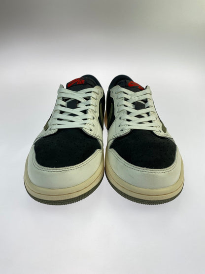 【中古美品】【メンズ】 NIKE ナイキ ×TRAVIS SCOTT DZ4137-106 WMNS AIR JORDAN 1 LOW OG SP"MEDIUM OLIVE" スニーカー シューズ 靴 160-240702-as-10-min サイズ：27.0cm カラー：ブラック/ホワイト/グリーン 万代Net店