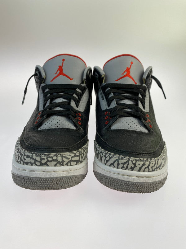 【中古品】【メンズ】 NIKE ナイキ 854262-001 AIR JORDAN 3 RETRO OG"BLACK CEMENT" スニーカー シューズ 靴 160-240702-as-15-min サイズ：29.0cm カラー：ブラック/グレー/レッド 万代Net店