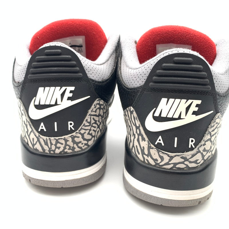 【中古品】【メンズ】 NIKE ナイキ 854262-001 AIR JORDAN 3 RETRO OG"BLACK CEMENT" スニーカー 靴 160-260512-st-01-otoh カラー：ブラック/セメントグレー/ホワイト/ファイヤーレッド 万代Net店