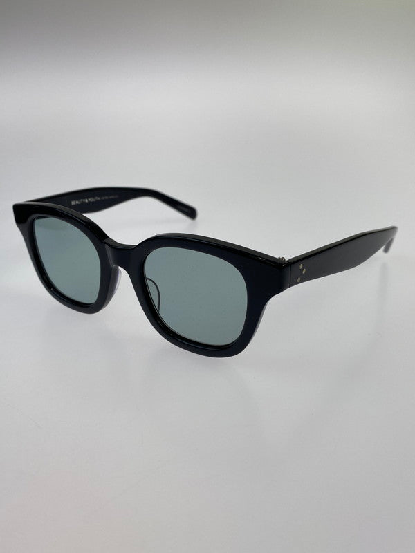 【中古品】【メンズ/レディース】  BEAUTY&YOUTH × 金子眼鏡 KANEKO OPTICAL SUNGLASSES ビューティーアンドユース カネコオプチカル ウェリントン型サングラス アイウェア 203-240705-yn-14-min カラー：フレーム：ダークネイビー 万代Net店