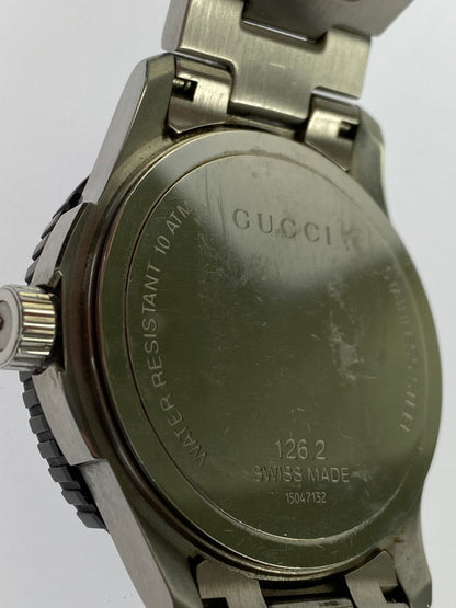 【中古品】【メンズ】 GUCCI グッチ 126.2 Gタイムレス スポーツクォーツ腕時計 ウォッチ 197-240711-me-19-min カラー：シルバー/ブラック 万代Net店