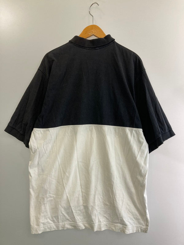 【中古品】【メンズ】 NIKE ナイキ 白タグ 90-00S 2TONE POLO SHIRT ２トーンポロシャツ トップス 146-240701-jt-10-min サイズ：L カラー：ブラック  万代Net店