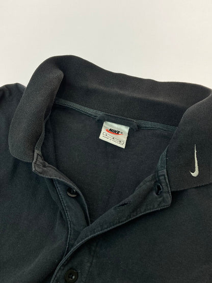 【中古品】【メンズ】 NIKE ナイキ 白タグ 90-00S 2TONE POLO SHIRT ２トーンポロシャツ トップス 146-240701-jt-10-min サイズ：L カラー：ブラック 万代Net店