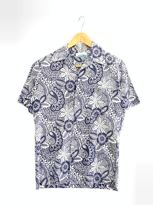 【中古品】【メンズ】  PENNEYS HAWAII ぺニーズハワイ 60-70S HAWAIIAN SHIRT ハワイアンシャツ トップス 146-240831-ks-22-min カラー：ブルー系 万代Net店