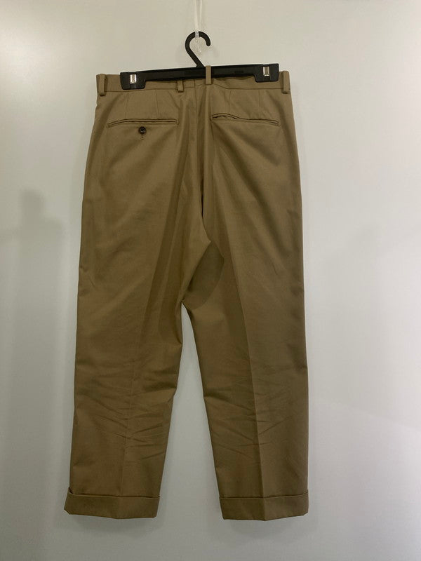 【中古品】【メンズ】 WACKO MARIA ワコマリア PLEATED TROUSERS(TYPE-1) プリーツトラウザー ボトムス パンツ 153-240703-jt-19-min サイズ：L カラー：ブラウン 万代Net店