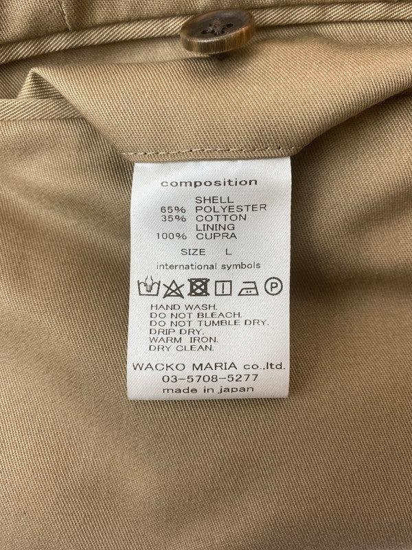 【中古品】【メンズ】 WACKO MARIA ワコマリア PLEATED TROUSERS(TYPE-1) プリーツトラウザー ボトムス パンツ 153-240703-jt-19-min サイズ：L カラー：ブラウン 万代Net店