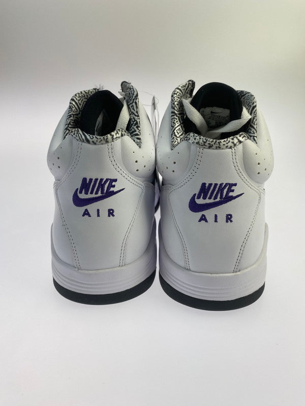 【LIFTる。景品】【中古品】【メンズ】 NIKE ナイキ DJ2518-100 AIR FLIGHT LITE MID 靴 シューズ スニーカー SNEAKERS 160-240709-ks-04-min サイズ：29.0cm カラー：WHITE/BLACK 万代Net店