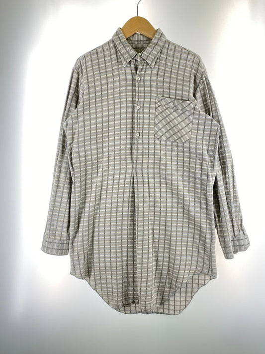 【中古品】【メンズ】 VINTAGE ヴィテージ 60-70S CHECK GRANDPA SHIRT シャツ トップス 146-260110-zi-19-min サイズ：不明 カラー：グレー 万代Net店