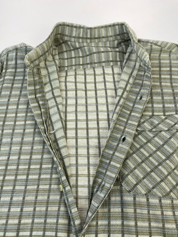 【中古品】【メンズ】 VINTAGE ヴィテージ 60-70S CHECK GRANDPA SHIRT シャツ トップス 146-260110-zi-19-min サイズ：不明 カラー：グレー 万代Net店