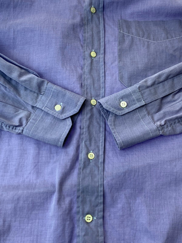 【中古品】【メンズ】 GIANFRANCO FERRE ジャンフランコ・フェレ イタリア製 90S REGULAR COLLAR SHIRT カラーシャツ トップス 146-240831-ks-34-min サイズ：38 カラー：パープル 万代Net店