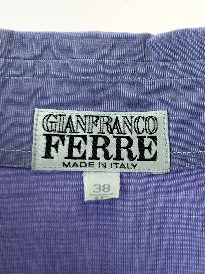 【中古品】【メンズ】 GIANFRANCO FERRE ジャンフランコ・フェレ イタリア製 90S REGULAR COLLAR SHIRT カラーシャツ トップス 146-240831-ks-34-min サイズ：38 カラー：パープル 万代Net店