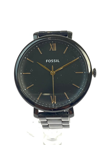 【中古品】【メンズ/レディース】 FOSSIL フォッシル THE MINIMALIST 3H PAIR BLACK STAINLESS-STEEL FS5514SET ペアウォッチ 腕時計 198-240705-yn-03-min カラー：ブラック 万代Net店